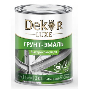 Грунт-эмаль "DEKOR" SPRINT 3 в 1 быстросохнущая вишневая 0,9 кг